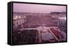 Crowds in Saint Peter's Square-Vittoriano Rastelli-Framed Stretched Canvas