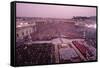 Crowds in Saint Peter's Square-Vittoriano Rastelli-Framed Stretched Canvas