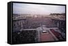 Crowds in Saint Peter's Square-Vittoriano Rastelli-Framed Stretched Canvas