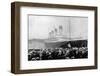 Crowds Looking at the Olympic Ocean Liner-null-Framed Photographic Print