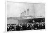 Crowds Looking at the Olympic Ocean Liner-null-Framed Photographic Print