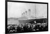 Crowds Looking at the Olympic Ocean Liner-null-Framed Photographic Print