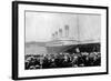 Crowds Looking at the Olympic Ocean Liner-null-Framed Photographic Print