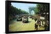 Crowds of French Patriots Line the Champ Elysess-Jack Downey-Framed Stretched Canvas