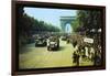 Crowds of French Patriots Line the Champ Elysess-Jack Downey-Framed Art Print