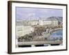 Crowds of People and Buses in the City, Kabul, Afghanistan-David Lomax-Framed Photographic Print