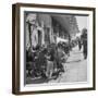 Crowds of People Eating at Outdoor Cafe-Dmitri Kessel-Framed Photographic Print