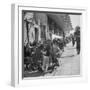 Crowds of People Eating at Outdoor Cafe-Dmitri Kessel-Framed Photographic Print