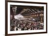 Crowds of People in the Gare De Lyon, Paris, France, Europe-Julian Elliott-Framed Photographic Print