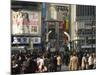 Crowds of People, TV Screen, Shibuya, Tokyo, Japan-Christian Kober-Mounted Photographic Print