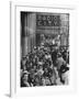 Crowds of People Waiting to See Radio City Music Hall's Easter Show-Yale Joel-Framed Photographic Print