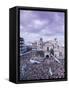 Crowds of Pilgrims and Devotees, Black Nazarene Festival, Downtown, Manila, Philippines-Alain Evrard-Framed Stretched Canvas