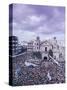 Crowds of Pilgrims and Devotees, Black Nazarene Festival, Downtown, Manila, Philippines-Alain Evrard-Stretched Canvas