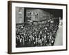 Crowds of Shoppers in Rye Lane at Night, Peckham, London, 1913-null-Framed Photographic Print