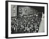 Crowds of Shoppers in Rye Lane at Night, Peckham, London, 1913-null-Framed Photographic Print