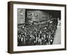 Crowds of Shoppers in Rye Lane at Night, Peckham, London, 1913-null-Framed Photographic Print