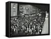 Crowds of Shoppers in Rye Lane at Night, Peckham, London, 1913-null-Framed Stretched Canvas