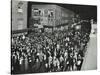 Crowds of Shoppers in Rye Lane at Night, Peckham, London, 1913-null-Stretched Canvas