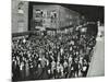 Crowds of Shoppers in Rye Lane at Night, Peckham, London, 1913-null-Mounted Photographic Print