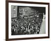 Crowds of Shoppers in Rye Lane at Night, Peckham, London, 1913-null-Framed Photographic Print