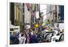 Crowds of shoppers on 5th Avenue, Manhattan, New York City, United States of America, North America-Fraser Hall-Framed Photographic Print