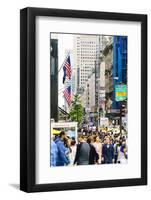 Crowds of shoppers on 5th Avenue, Manhattan, New York City, United States of America, North America-Fraser Hall-Framed Photographic Print