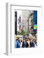 Crowds of shoppers on 5th Avenue, Manhattan, New York City, United States of America, North America-Fraser Hall-Framed Photographic Print