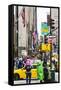 Crowds of shoppers on 5th Avenue, Manhattan, New York City, United States of America, North America-Fraser Hall-Framed Stretched Canvas