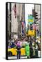 Crowds of shoppers on 5th Avenue, Manhattan, New York City, United States of America, North America-Fraser Hall-Framed Stretched Canvas