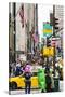 Crowds of shoppers on 5th Avenue, Manhattan, New York City, United States of America, North America-Fraser Hall-Stretched Canvas