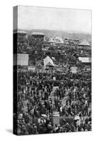 Crowds on Derby Day, Epsom Downs, Surrey, C1922-Horace Walter Nicholls-Stretched Canvas