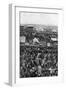 Crowds on Derby Day, Epsom Downs, Surrey, C1922-Horace Walter Nicholls-Framed Giclee Print