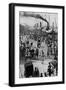 Crowds on the Bund in Shanghai-null-Framed Premium Photographic Print