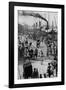 Crowds on the Bund in Shanghai-null-Framed Photographic Print