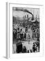 Crowds on the Bund in Shanghai-null-Framed Photographic Print