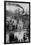 Crowds on the Bund in Shanghai-null-Framed Photographic Print