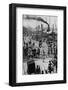 Crowds on the Bund in Shanghai-null-Framed Photographic Print