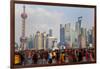 Crowds on the Bund, Shanghai, China-Peter Adams-Framed Premium Photographic Print