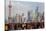 Crowds on the Bund, Shanghai, China-Peter Adams-Stretched Canvas