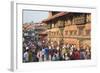 Crowds Outside Patan Museum-Ian Trower-Framed Photographic Print