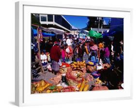 Crowds Shopping on Market Day, Totonicapan, Guatemala-Richard I'Anson-Framed Photographic Print