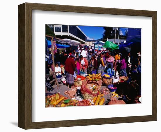 Crowds Shopping on Market Day, Totonicapan, Guatemala-Richard I'Anson-Framed Photographic Print