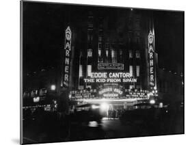 Crowds Waiting to See Eddie Cantor Movie-null-Mounted Photographic Print