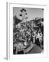 Crowds Walking Up and Down the Midway at a Carnival-William Vandivert-Framed Premium Photographic Print