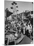 Crowds Walking Up and Down the Midway at a Carnival-William Vandivert-Mounted Premium Photographic Print