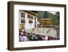 Crowds Watching the Dancers at the Paro Festival, Paro, Bhutan, Asia-Jordan Banks-Framed Photographic Print