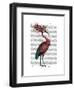 Crowed Marsala Heron-Fab Funky-Framed Art Print