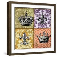 Crown and Fleur-Art Licensing Studio-Framed Giclee Print