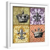 Crown and Fleur-Art Licensing Studio-Framed Giclee Print