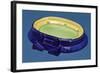 Crown Ducal Ware Model of Wembley Stadium Produced for the British Empire Exhibition, 1924-null-Framed Giclee Print